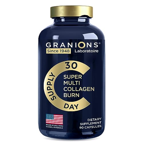 Thermogenic Hydrolyzed Collagen Burn - Hyaluronic Acid, Vitamin C, Multi Collagen Complex Granions uk supplements