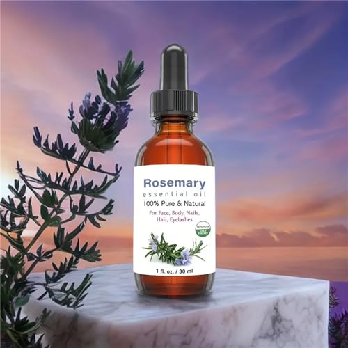 Rosemary Oil Organic Essential Natural Rosemary Oil for Hair, Pure Rosemary Essential Oil for Diffuser, 30ml VDDO uk supplements