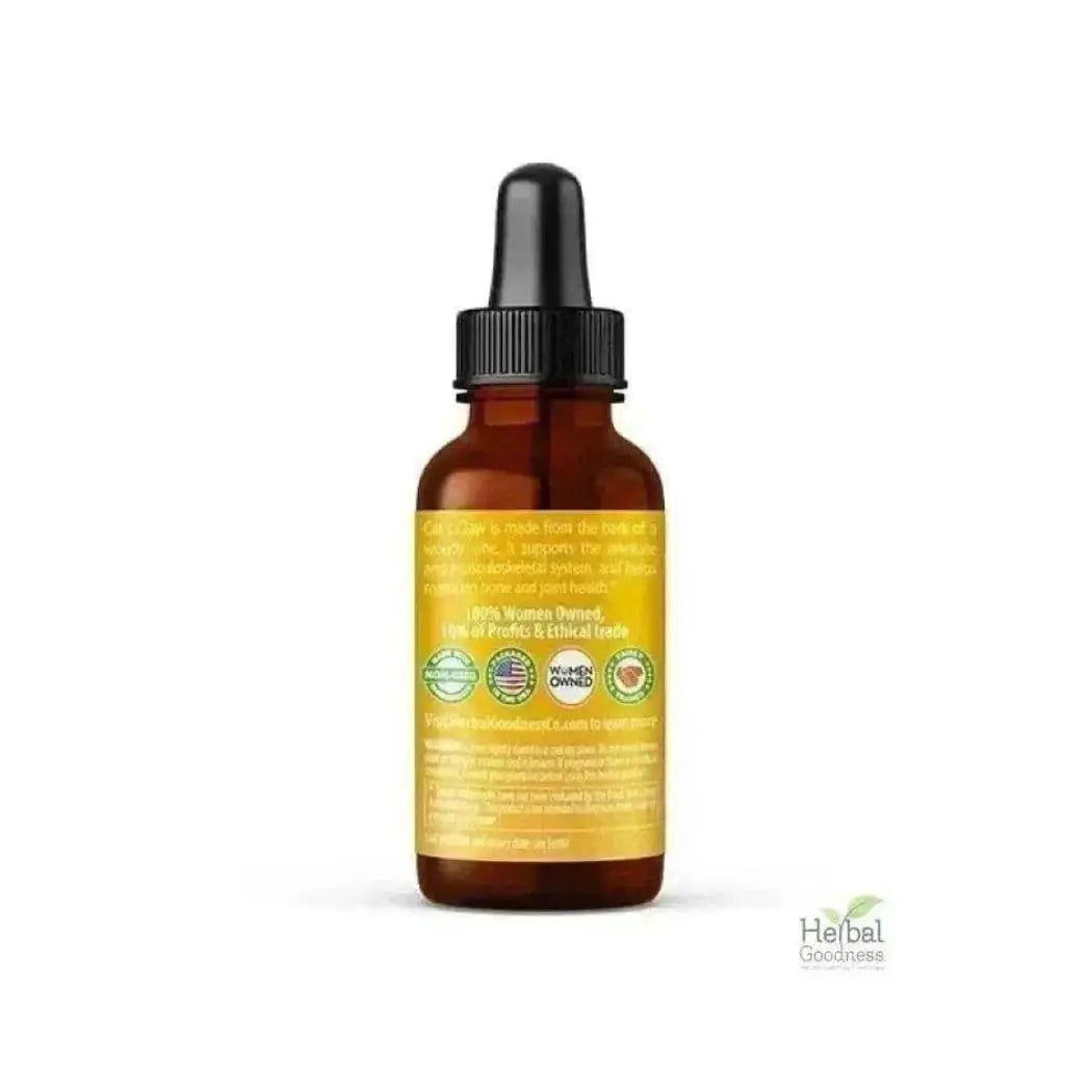 Cat's Claw Extract Joint Support - Herbal Supplement for Joint and Muscle Function, Immunity, Heart Support - Gluten Free - Superior Absorption - Organic Liquid 1oz - Herbal Goodness (1 bttl) Herbal Goodness uk supplements