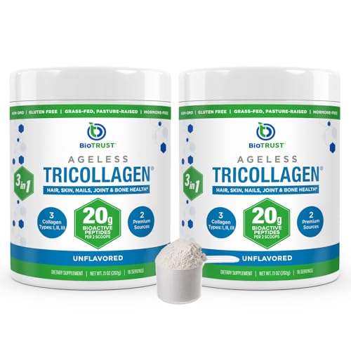 BioTrust Tri Collagen Powder - 3-in-1 Hydrolyzed Collagen Peptides Powder BioTrust uk supplements