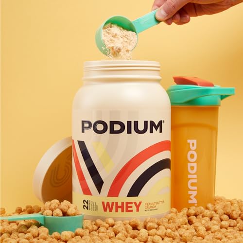 Podium Nutrition, Whey Protein Powder, Peanut Butter Crunch, 22 Servings, 27g of Whey Podium Nutrition uk supplements