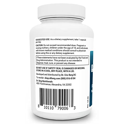 Dr. Berg Adrenal & Cortisol Capsules - Adrenal Supplement & Cortisol Manager - Mood Dr. Berg Nutritionals uk supplements