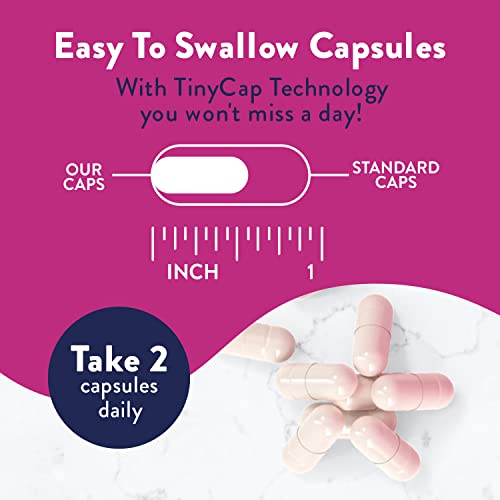 Probiotics for Women | Easy to Swallow Tiny Capsule | with Prebiotics, 60 Billion CFUs Waylo uk supplements