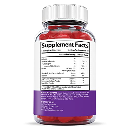 Transform Keto ACV Gummies Extreme Formula 2000MG Vegan Non GMO with Pomegranate Justified Laboratories uk supplements
