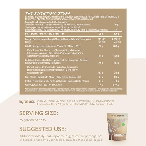High Protein Bovine Collagen Creamer, Great With Coffee, Hot Chocolate, Smoothies & Porridge Edible Health uk supplements