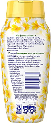 Vagisil Feminine Wash for Intimate Area Hygiene, Scentsitive Scents, pH Balanced and Gynecologist Tested Vagisil uk supplements