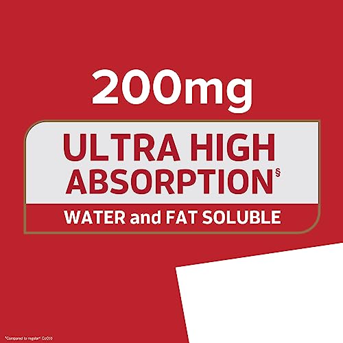 Qunol CoQ10 200mg Softgels, Ultra CoQ10 - Ultra High Absorption Coenzyme Q10 Supplem Qunol uk supplements