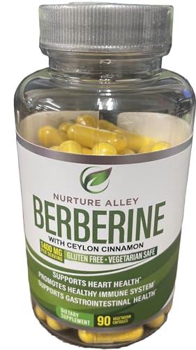 Nurture Alley Berberine Complex - Berberine HCL 1200mg Plus Organic Ceylon Cinnamon NURTURE ALLEY uk supplements