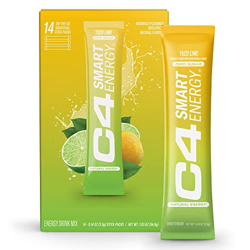 C4 Smart Energy Powder Stick Packs - Sugar Free Performance Fuel & Nootropic Brain Cellucor uk supplements