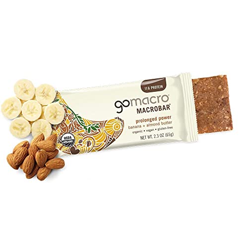 GoMacro MacroBar Organic Vegan Protein Bars - Banana + Almond Butter, (2.3 Ounce Bars GoMacro uk supplements