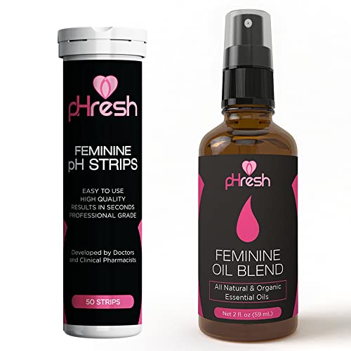 pHresh Feminine Essential Oil Spray & Vaginal pH Test Strips ACE NUTRITION uk supplements