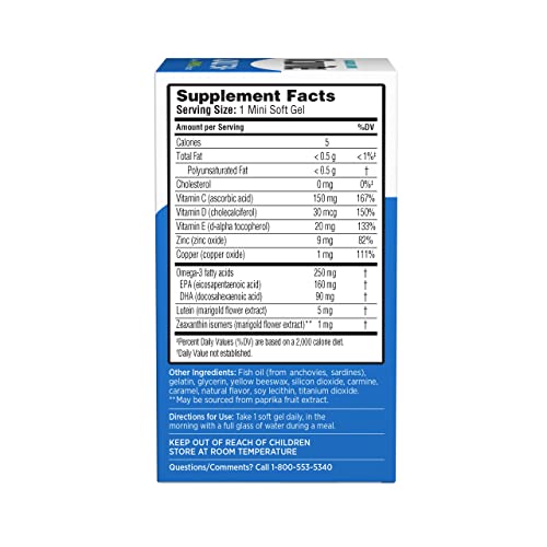 Ocuvite Eye Vitamin & Mineral Supplement, Contains Zinc, Vitamins C, E Ocuvite uk supplements