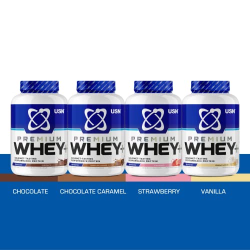 USN Whey+ Strawberry Protein Powder 2kg - Muscle Building & Recovery Protein Shakes USN uk supplements
