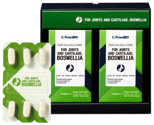 FromBIO for Joints Health and Cartilage, Boswellia, 1,000mg of Boswellia and 71mg of AKBA & KBA FromBIO uk supplements