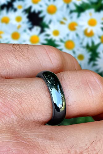 Genuine Magnetic Hematite Rings, 3 Rings in Each Order, Black Hematite Ring LUXSTRA uk supplements