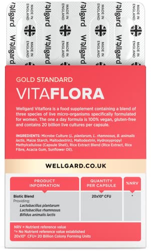 Wellgard Vitaflora Probiotics for Women - Scientifically Proven Bio Cultures for Women’s Wellgard uk supplements
