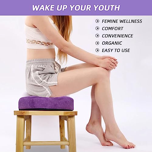 ElasignShopo Yoni Seat Kit, Wooden Vaginial Steaming Stool Chair Set with Gown for Feminine ElasignShopo uk supplements