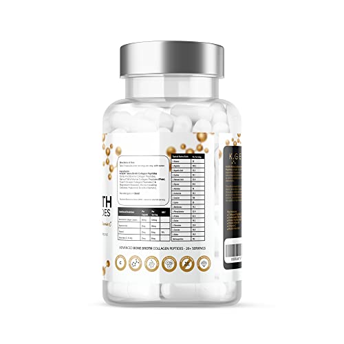 Pure Bone Broth Collagen Supplement Capsules Grass Fed Advanced Blend of Multi Collagen K GEN rejuvenation nutrition uk supplements