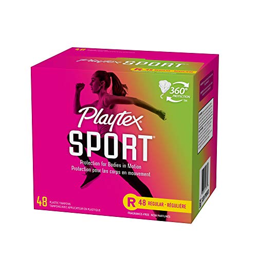 Playtex Sport Tampons, Regular Absorbency, Fragrance-Free - 48ct (Packaging May Vary) PLAYTEX uk supplements
