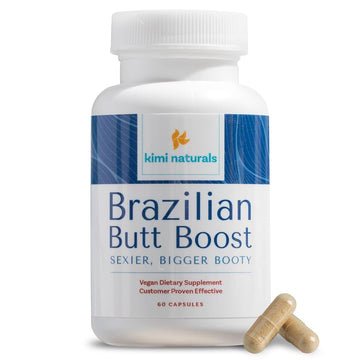 Kimi Naturals Butt Enhancer Pills - Tightening and Butt Lifting Supplements for Bigger Booty and Curvy Hips - Fast Growth Bum Enhancement 60 Capsules KIMI uk supplements