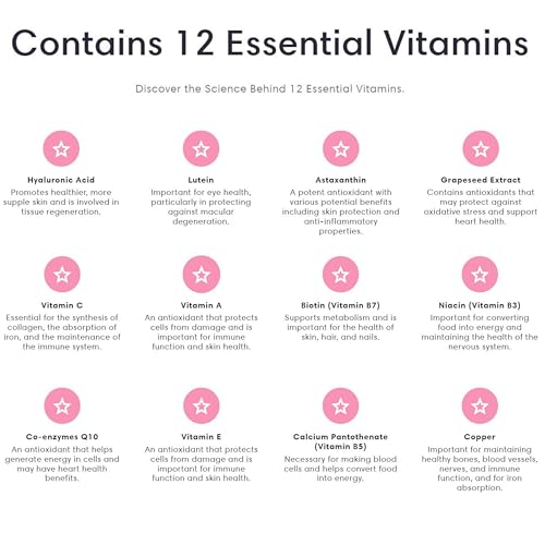 Re-Coll 1200mg Collagen Capsules - High Strength Supplement with Hyaluronic Acid - for Hair Skin Re-Coll uk supplements