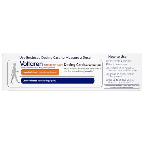 Voltaren Arthritis Pain Gel for Powerful Topical Arthritis Pain Relief with Diclofenac - NEW Easy Open Cap - 100 g x 2 Voltaren uk supplements