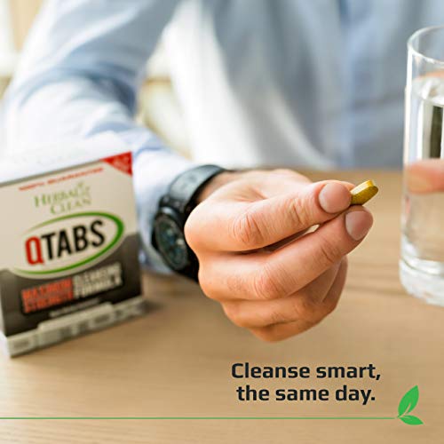 Herbal Clean - QTabs Same-Day Detox, Portable and Discreet, 10 Tablets Herbal Clean uk supplements