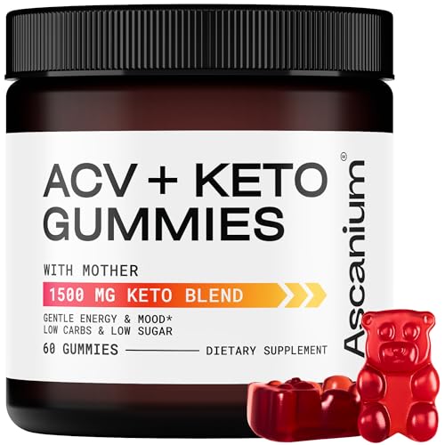 Ascanium Keto ACV Gummies 1500mg - Low-Sugar & Low-Carbs Apple Ascanium uk supplements