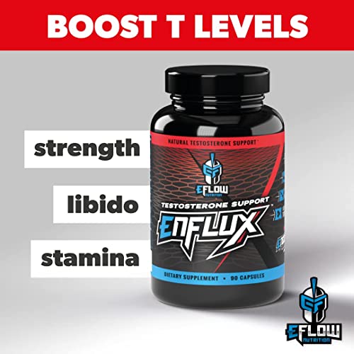 eFlow Nutrition Enflux Natural T Support with KSM-66 Ashwagandha - Supplement eFlow Nutrition uk supplements