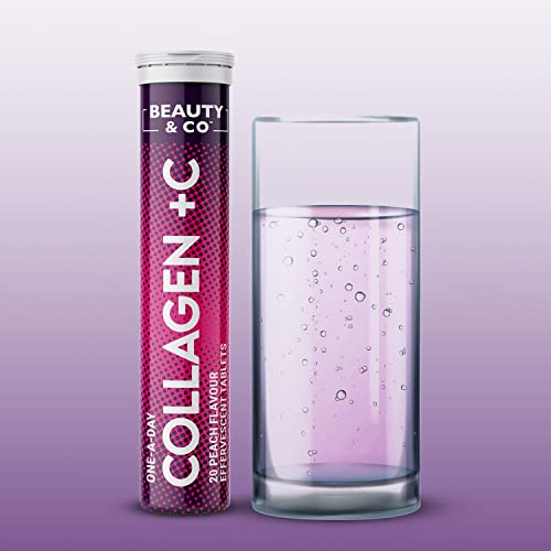 Collagen Effervescent - Marine Collagen & Vitamin C (2 Tubes) Beauty & Co uk supplements