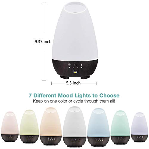 HealthSmart Essential Oil Diffuser, Cool Mist Humidifier and Aromatherapy Diffuser, FSA HSA Eligible with 500ML HealthSmart uk supplements