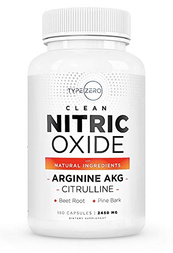Type Zero Nitric Oxide 6X Booster, 150 Veggie Capsules - Natural Supplement - Beetroot Type Zero uk supplements