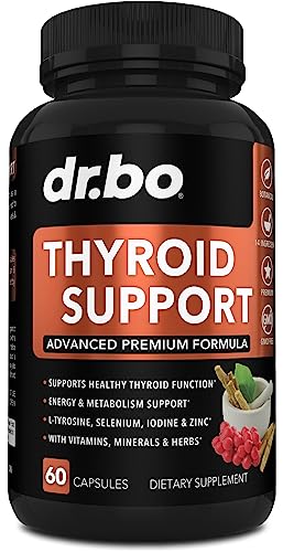 Thyroid Support for Women & Men Supplement - Natural Metabolism, Mood & Energy Enhancer DR. BO uk supplements
