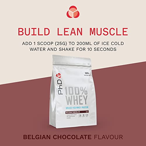 PhD Nutrition 100 Percent Whey, Grass Fed Whey, Lean Muscle Protein Powder PhD uk supplements
