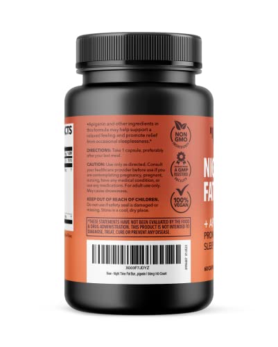 HAVASU NUTRITION Night Time Fat Burner Pills with Apigenin | 50mg | 60 Count HAVASU NUTRITION uk supplements