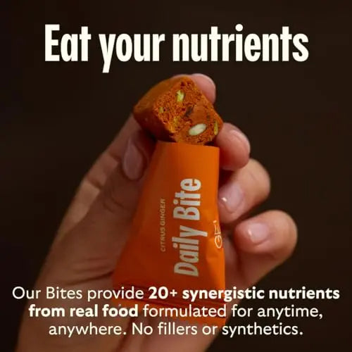 GEM Daily Bite for Women & Men, with 20+ Vitamins, Minerals & Superfoods Like Zinc, Vitamin D, B-Complex, K, Turmeric, Fiber & Prebiotics GEM uk supplements