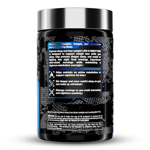 Nutrex Lipo 6 Nighttime Fat Burner | Melatonin Sleep Aid & Weight Loss Diet Pills Nutrex Research uk supplements