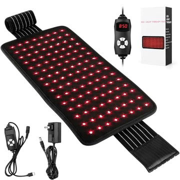 Yofalo 660nm LED Red Light and 850nm Near Infrared Red Light Therapy Belt Device for Body Pain Waist yofalo uk supplements