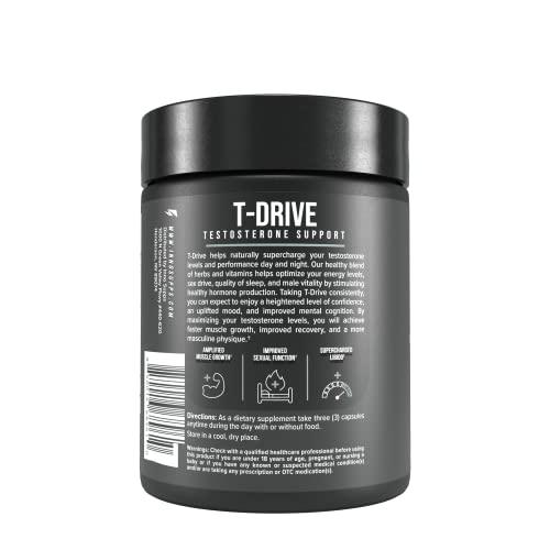 InnoSupps : T-Drive | Testosterone Booster | Amplify Muscle Growth | KSM-66 Ashwagand InnoSupps uk supplements