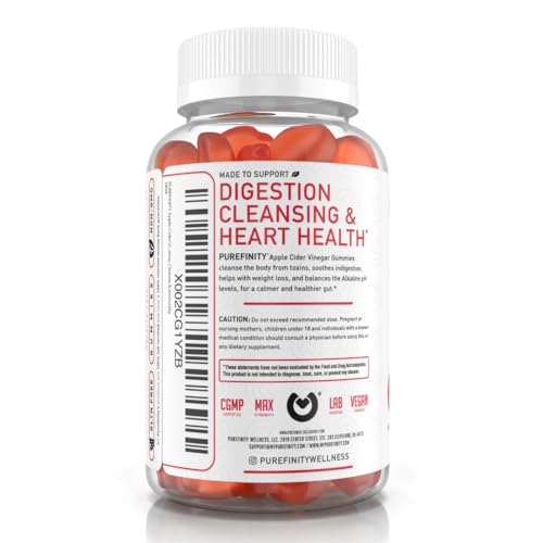 PUREFINITY Apple Cider Vinegar Gummies – Raw, Natural, Unfiltered ACV from The Mother PUREFINITY uk supplements