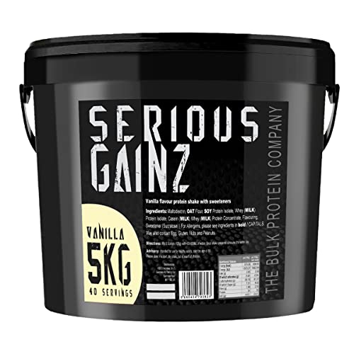 The Bulk Protein Company, SERIOUS GAINZ - Whey Protein Powder - Weight Gain, Mass Gainer The Bulk Protein Company uk supplements