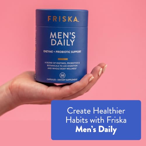 FRISKA Men’s Daily Digestive Enzyme and Probiotics Supplement, Natural Support FR!SKA uk supplements