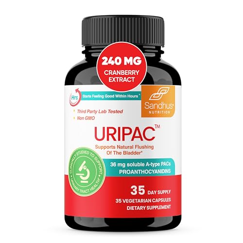 Sandhu's Uripac 35 Vegetarian Capsules with 9X High Strength 240mg Cranberry Sandhu's uk supplements