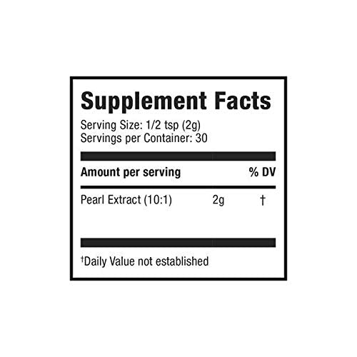 Moon Juice Pearl Powder Supplement - Collagen Support for Hair, Skin & Nails - Anti-Aging Antioxidant Mineral with Calcium - Sustainably Sourced, Non-GMO - 2.1 oz, 30 Servings Moon Juice uk supplements