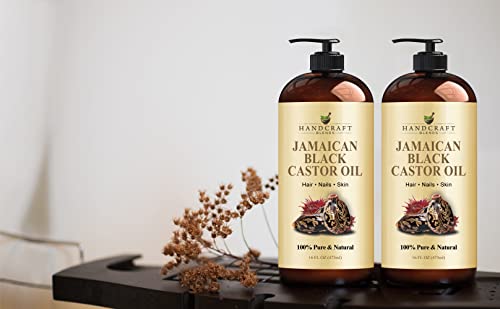 Handcraft Blends Jamaican Black Castor Oil for Hair Growth, Eyelashes and Eyebrows Handcraft Blends uk supplements