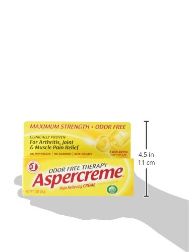 Aspercreme Maximum Strength Pain Relief Cream with Aloe 3 oz. (Pack of 4) for Arthritis Joint & Muscle Pain Aspercreme uk supplements