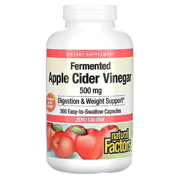 Natural Factors, Apple Cider Vinegar Capsule, Supports Digestion and Weight Management Natural Factors uk supplements