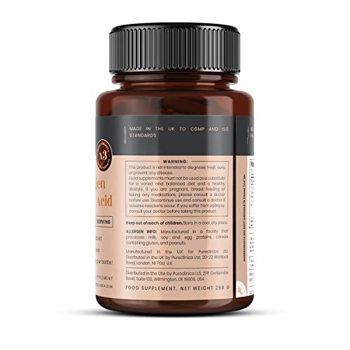 UltraColl Collagen & Hyaluronic Acid 1500mg x 360 Tablets (2 bottles of 180)-1 Years Supply Pureclinica uk supplements