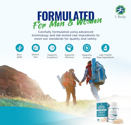 1 Body Brain Supplements for Memory and Focus - Support Healthy Brain 1 Body uk supplements