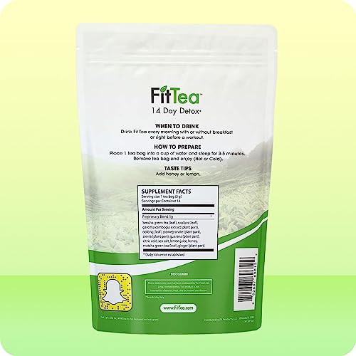 The ORIGINAL FitTea 14 Day Detox Tea for Weight Loss and Belly Fat - Detox Cleanse FitTea uk supplements